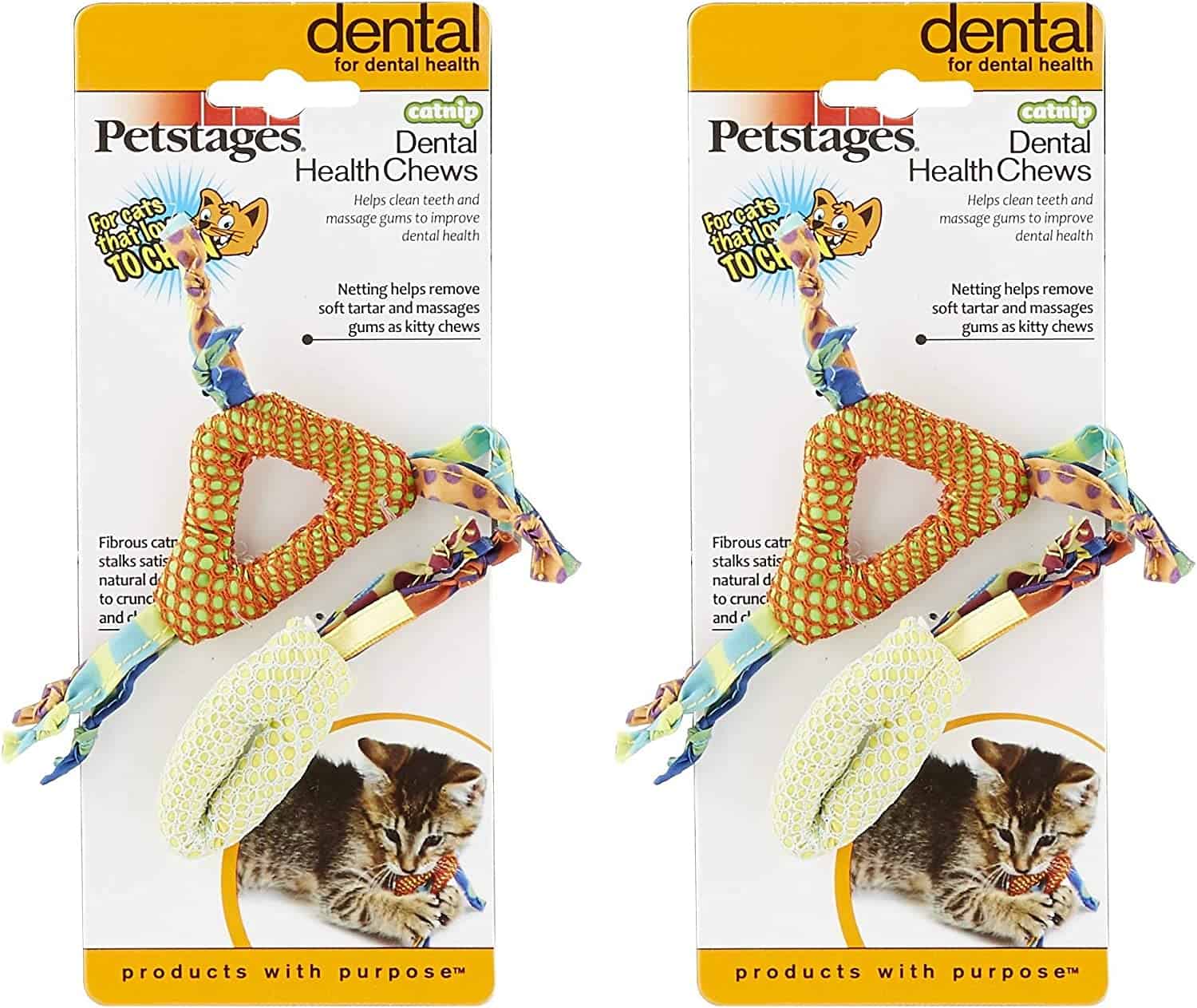 Petstages Catnip Dental Health Cat Chew Toy