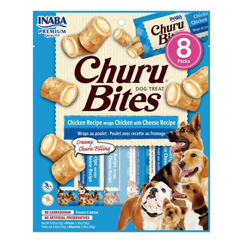 Inaba Churu Chicken and Cheese Bites 8 Pack 96g