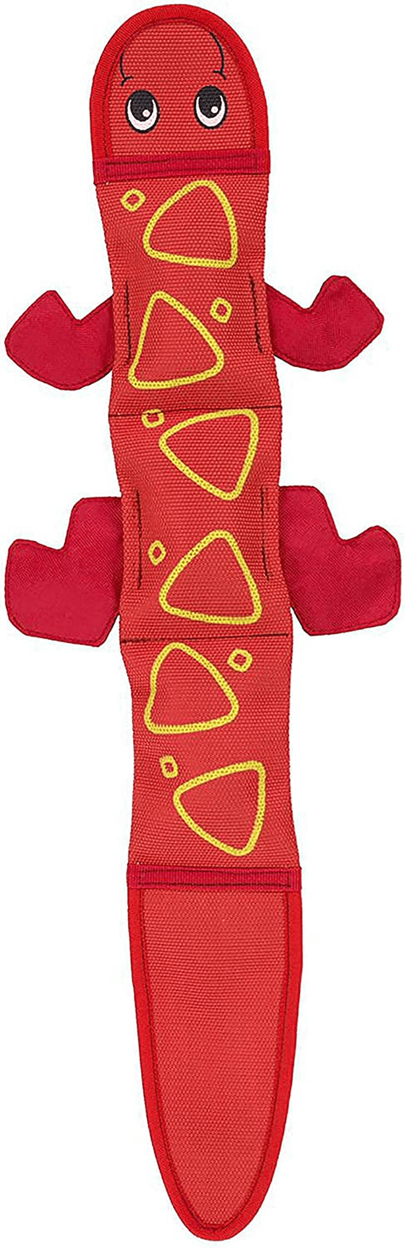 Outward Hound Dog Fire Biterz Lizard Squeaky Dog Toy - 3 Squeak