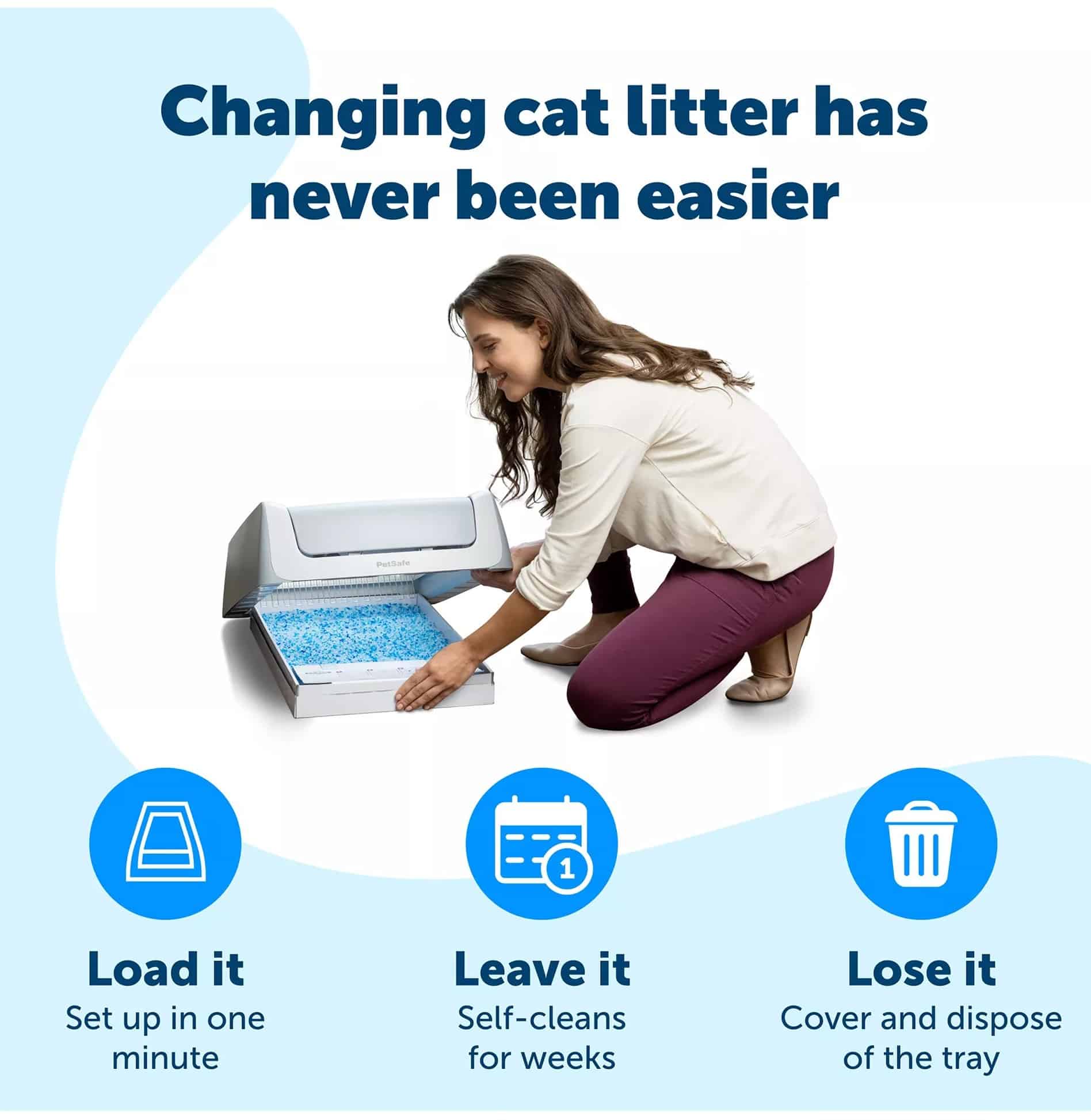 Petsafe Litter Tray Blue 3pk Bundle