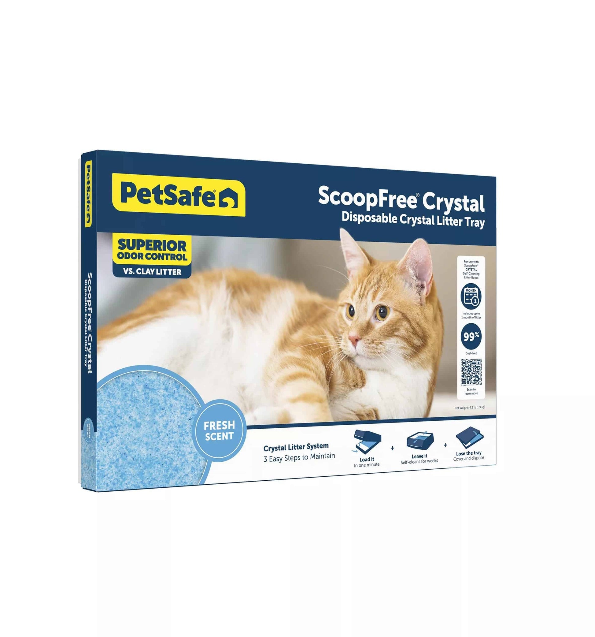 Petsafe Scoopfree Crystal Disposable Litter Tray Blue - Singles