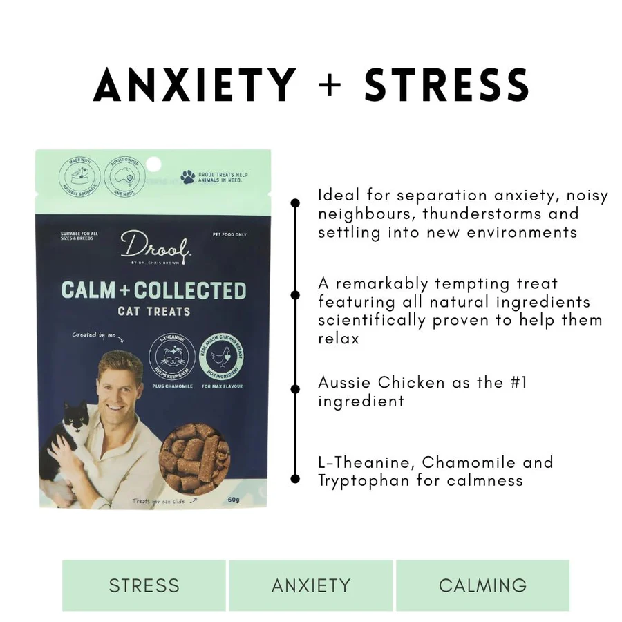 Drool Calm and Collected Cat Treats 110g
