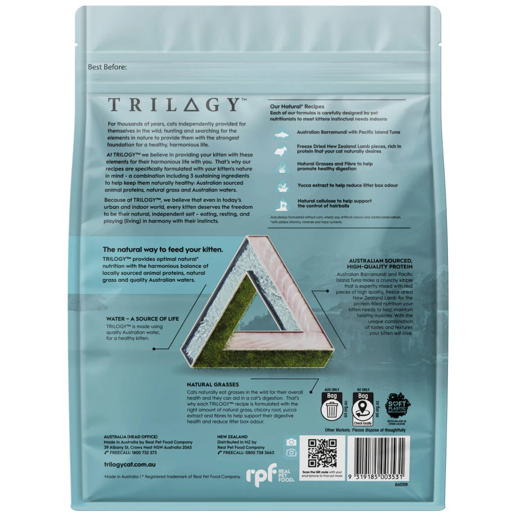 Trilogy Kitten Dry Food Barramundi with Pacific Island Tuna