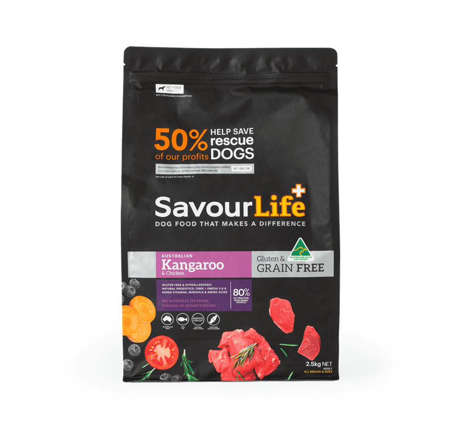 SavourLife Adult Dog Grain Free Australian Kangaroo & Chicken 2.5Kg (Clearance)