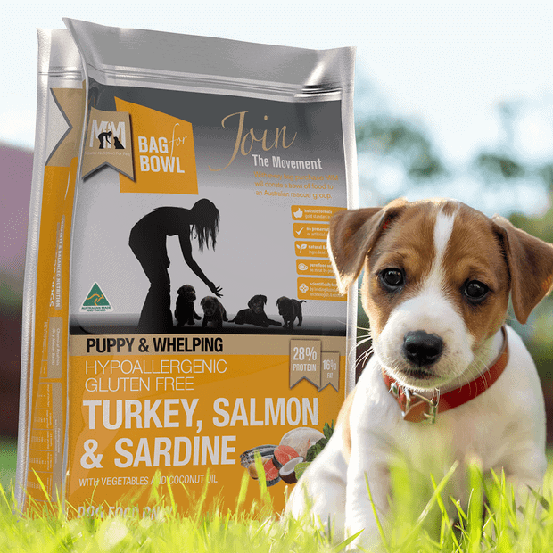 Meals For Mutts Turkey, Salmon & Sardine Gluten Free Dry Food for Puppies