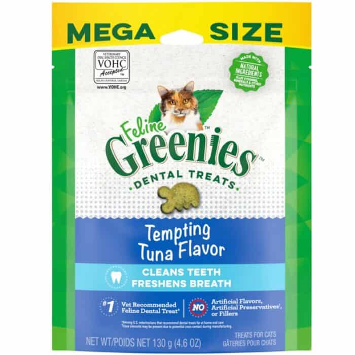 Greenies Feline Dental Chews - 130g Mega Size Tuna Flavour