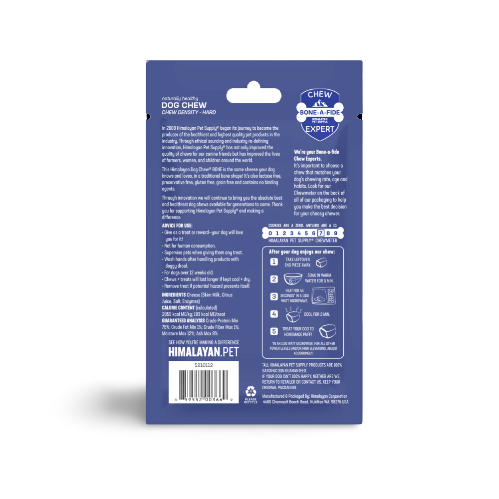 Himalayan Dog Chew Bone - Cheese