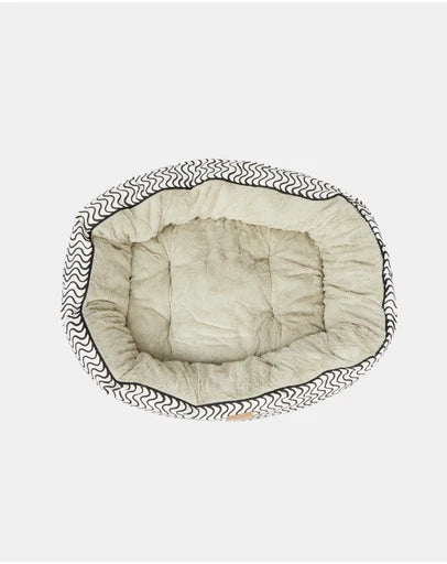Mog & Bone 4 Seasons Dog Bed Black Wave