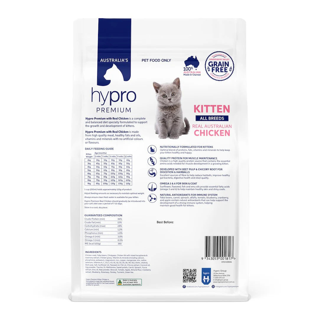 Hypro Premium Grain Free Chicken Kitten Food