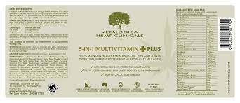 Vetalogica Hemp Clinicals 5-IN-1 Multivitamin Plus Supplements for Cats 100g