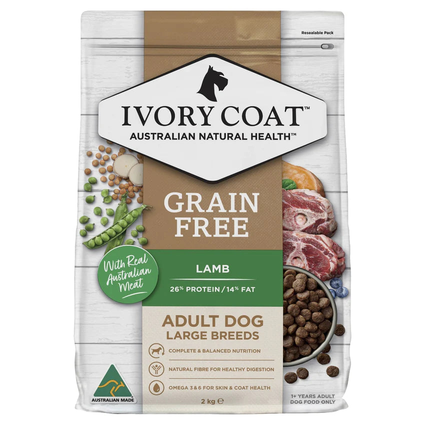Ivory Coat Grain Free Adult Large Breed Dogs Lamb