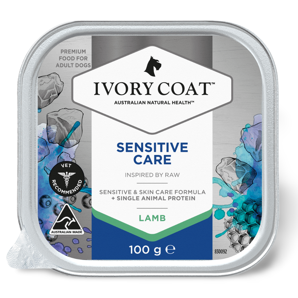 Ivory Coat Inspired by Raw Sensitive Care Wet Dog Food 100g 9 Pack