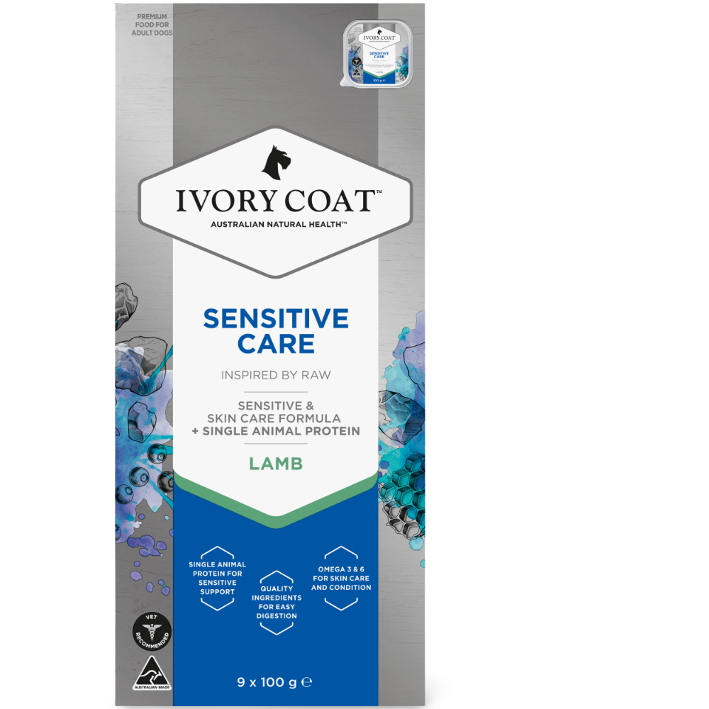 Ivory Coat Inspired by Raw Sensitive Care Wet Dog Food 100g 9 Pack