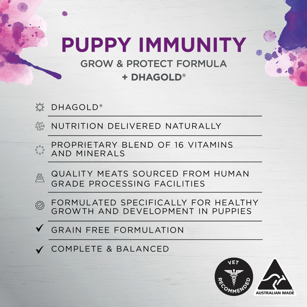 Ivory Coat Inspired by Raw Immunity Wet Puppy Food 100g 9 Pack