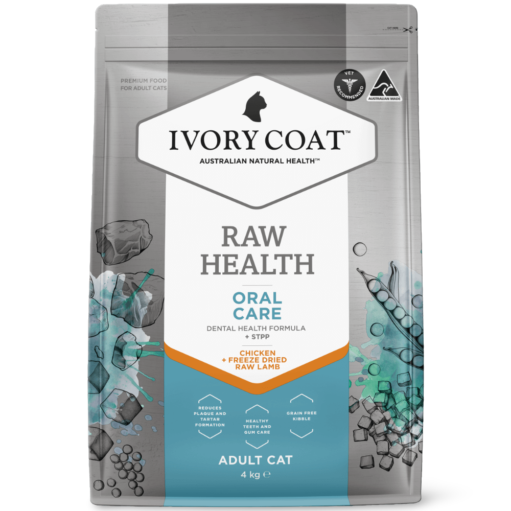 Ivory Coat Raw Health Oral Care Adult Dry Cat Food