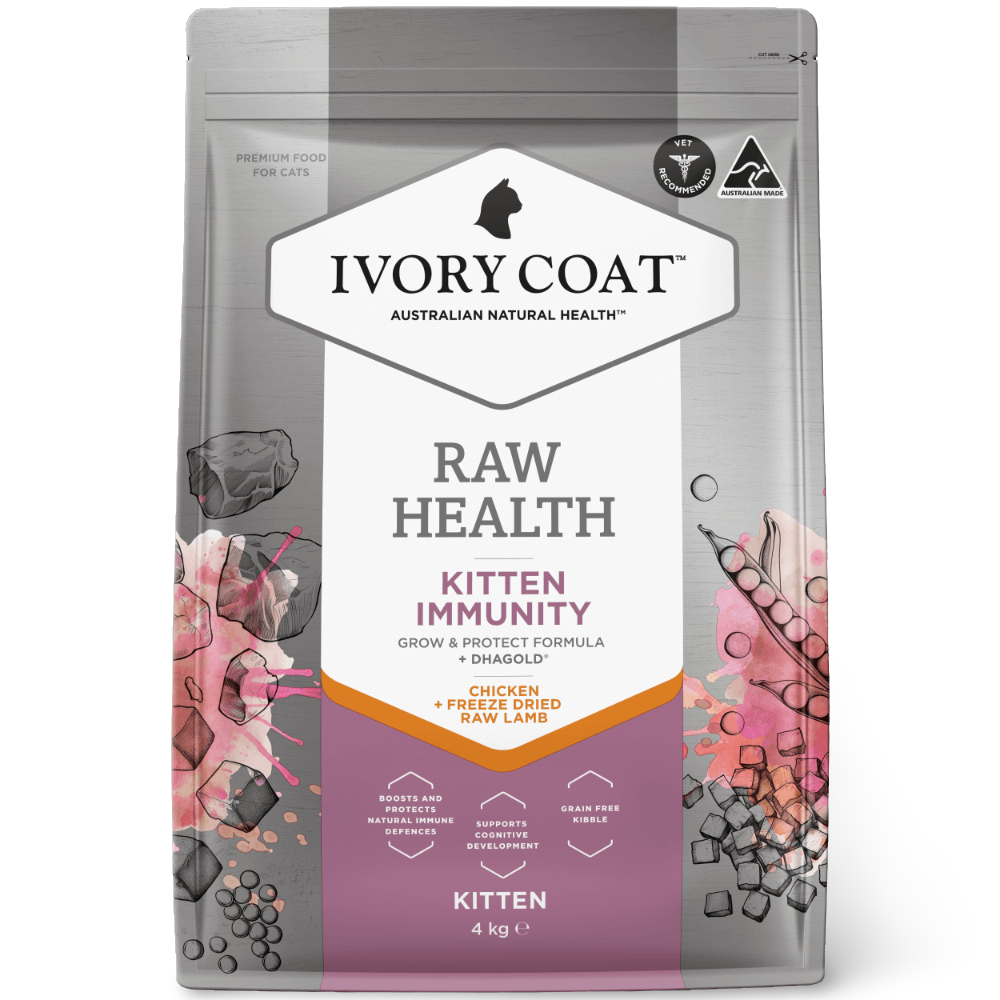 Ivory Coat Raw Health Kitten Immunity Dry Cat Food