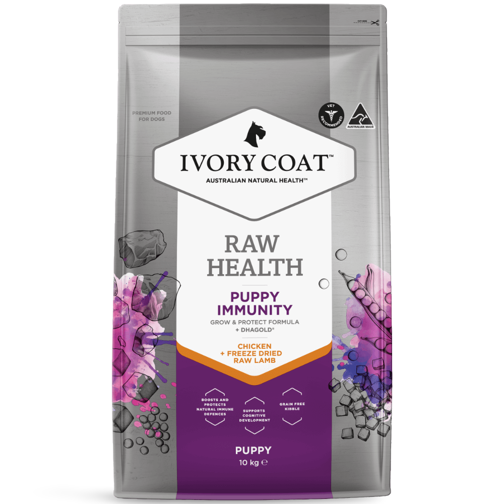 Ivory Coat Raw Health Puppy Immunity Dry Dog Food