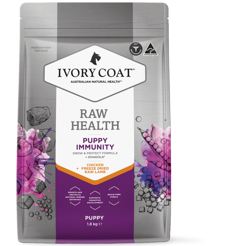 Ivory Coat Raw Health Puppy Immunity Dry Dog Food