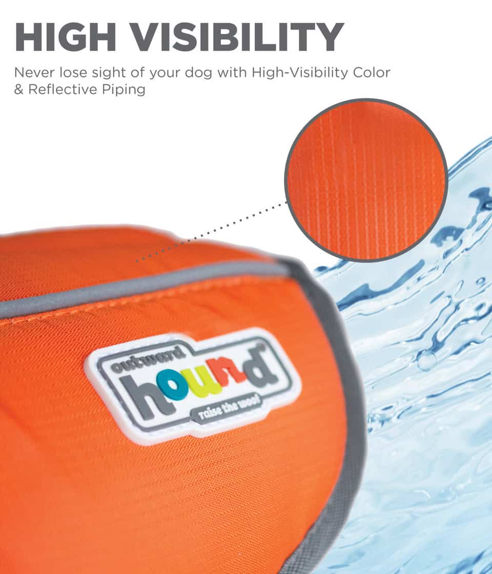 Outward Hound Dog Life Jacket - Orange