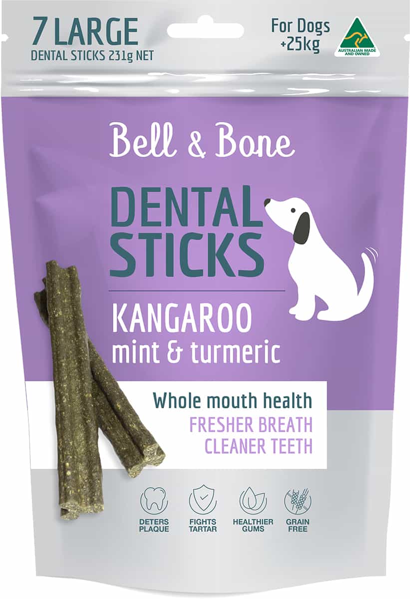Bell & Bone Dental Stick - Kangaroo Mint & Turmeric