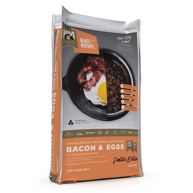 Meals for Mutts Grain & Gluten Free Bacon and Eggs Kibble Dry Dog Food