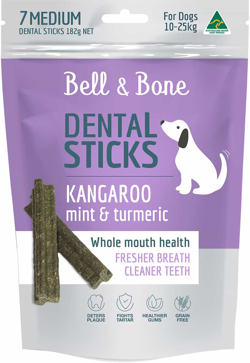 Bell & Bone Dental Stick - Kangaroo Mint & Turmeric
