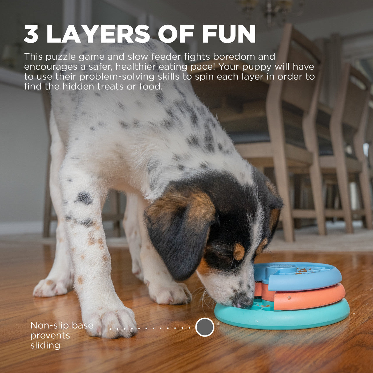 Nina Ottosson Puppy Lickin' Layers Dog Fun Feeder Treat Puzzle