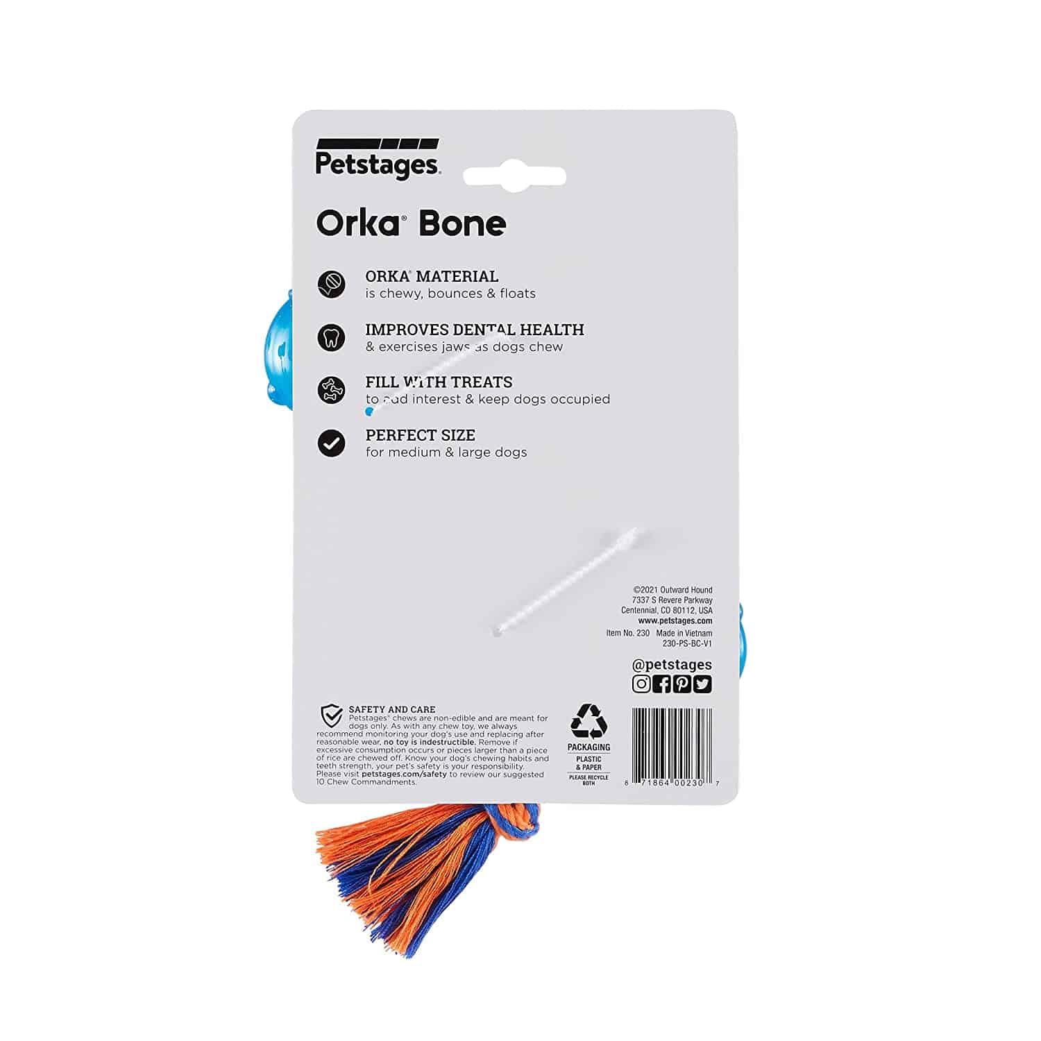 Petstages Dog Chew Toy Orka Bone