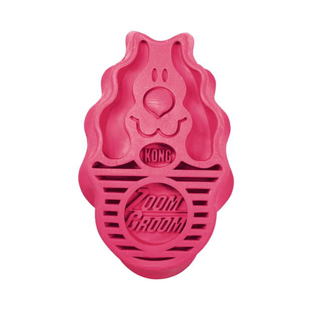 Kong ZoomGroom Raspberry Dog Brush