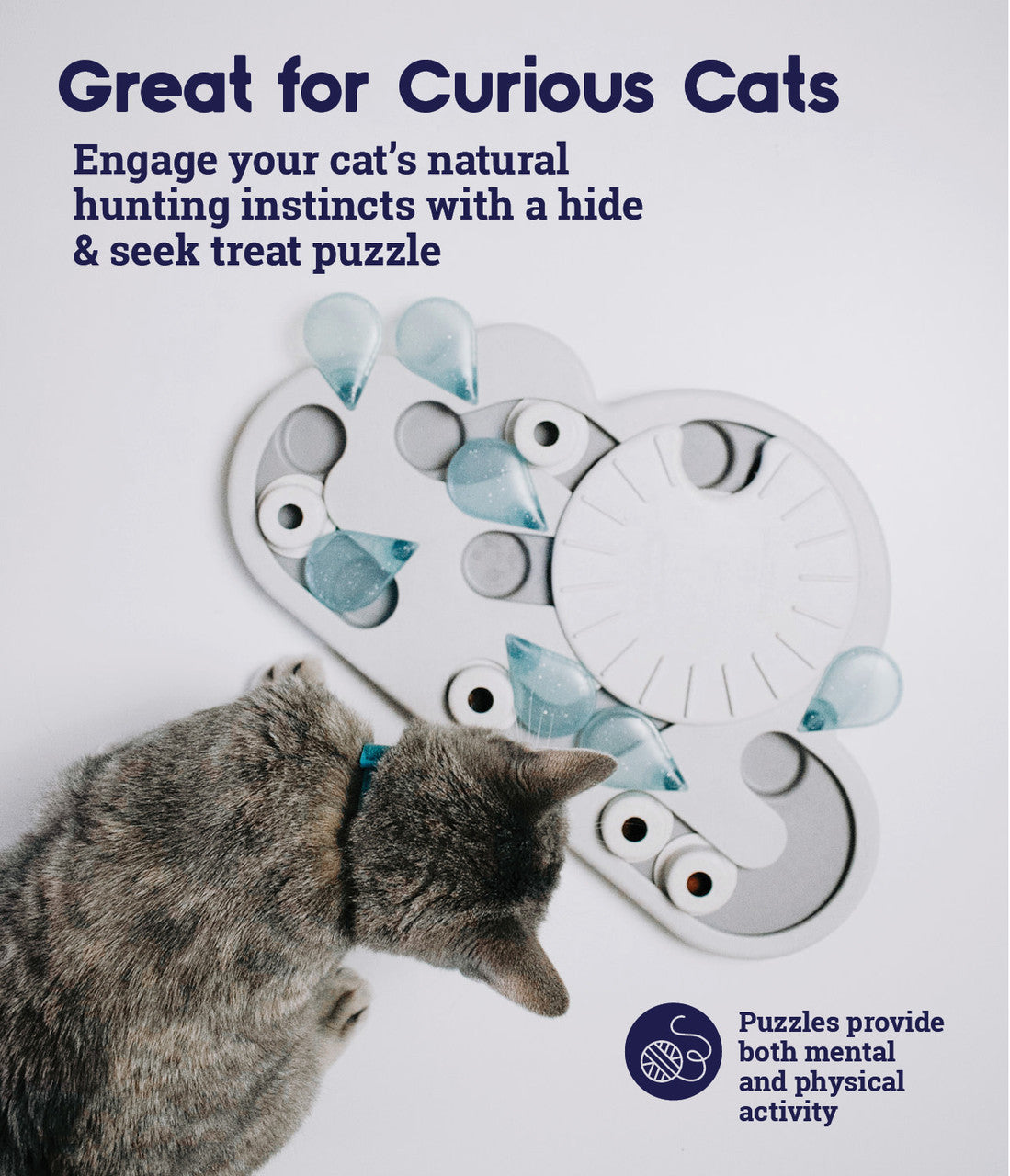 Nina Ottosson Cat Puzzle & Play Cat Treat Puzzle - Rainy Day