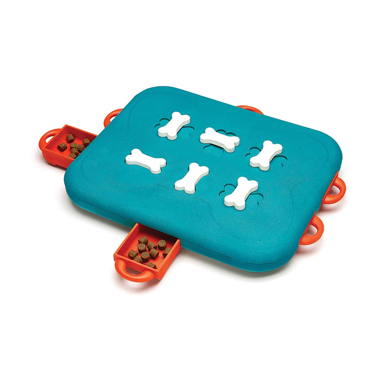 Nina Ottosson Dog Casino Interactive Treat Puzzle Dog Toy - Turquoise