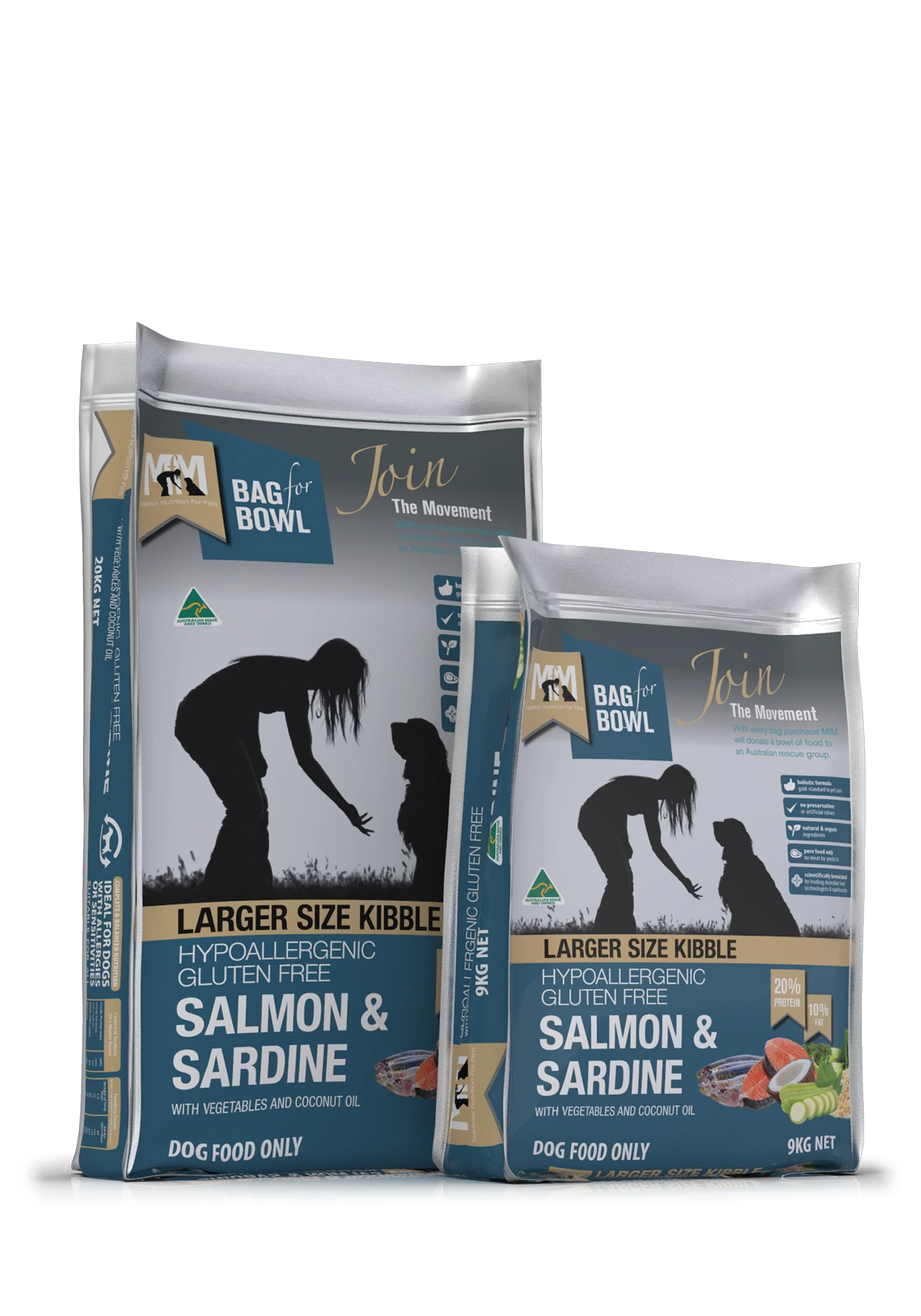 Meals For Mutts Dog Large Breed Salmon & Sardine Gluten Free Dry Food