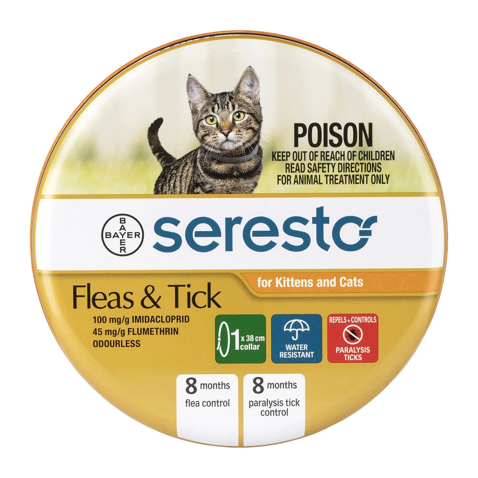 Seresto Cat Flea & Tick Collar Orange - 1pk