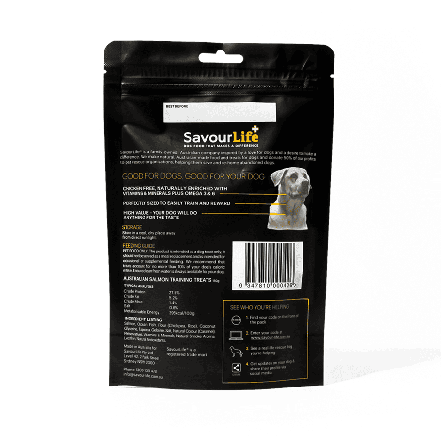 SavourLife Australian Salmon Dog Training Treats 165g