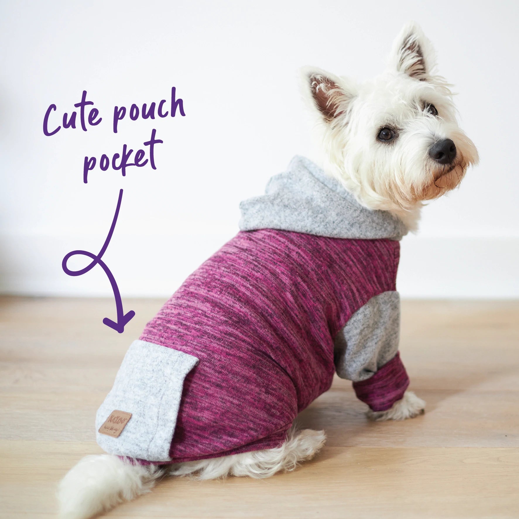 Kazoo Dog Sleepwear Softie - Mulberry