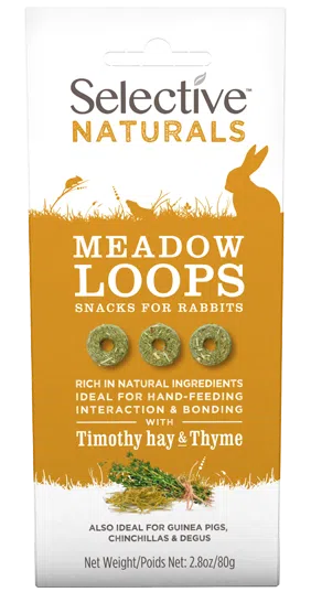 Selective Naturals Rabbit Treats Meadow Loops 80g