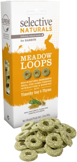 Selective Naturals Rabbit Treats Meadow Loops 80g