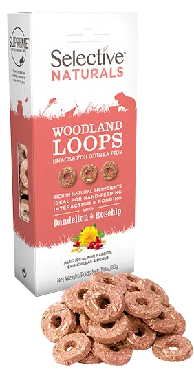 Selective Naturals Guinea Pigs Treats Woodland Loops 80g