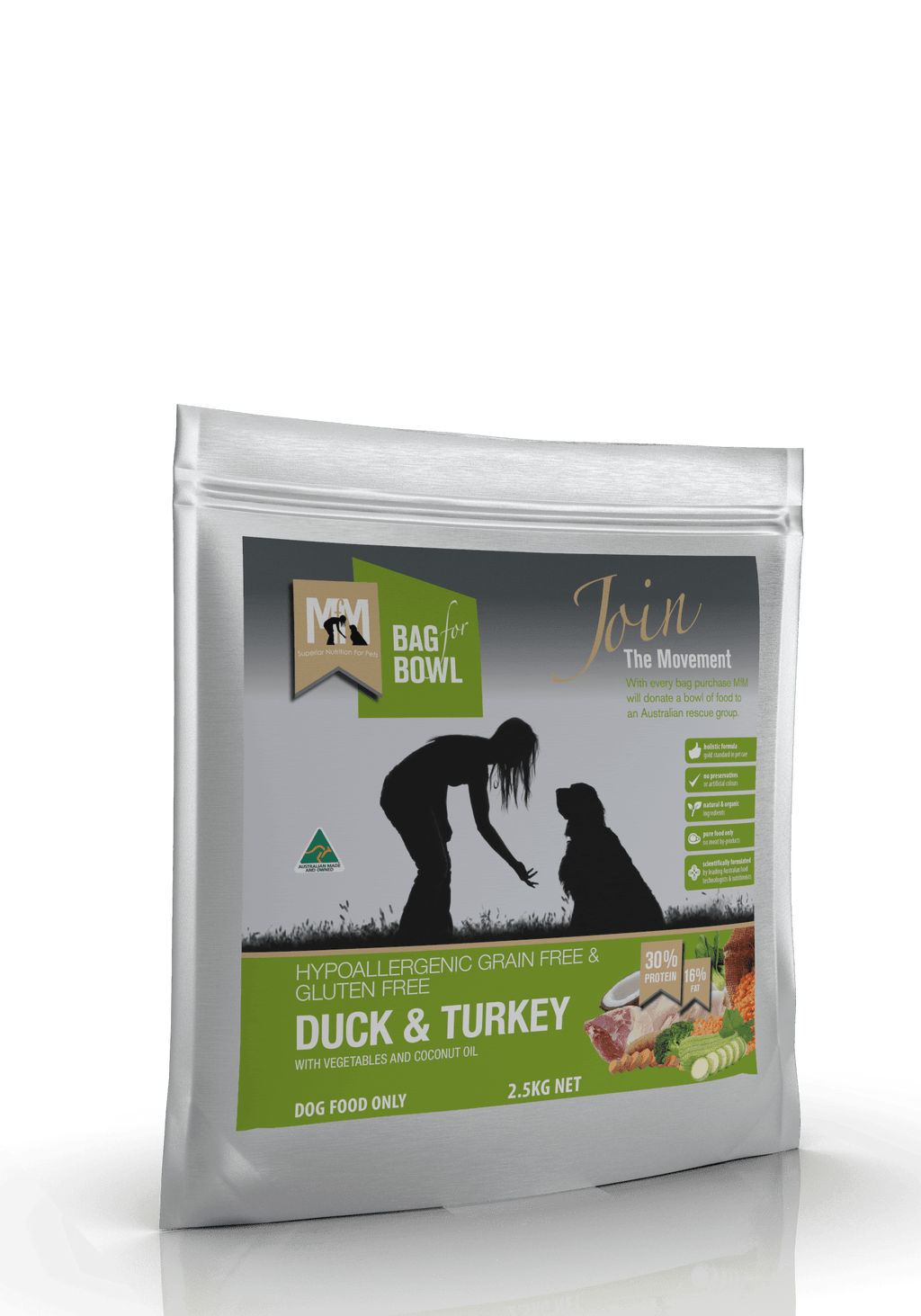 Meals For Mutts Duck & Turkey Grain & Gluten Free Dry Dog Food