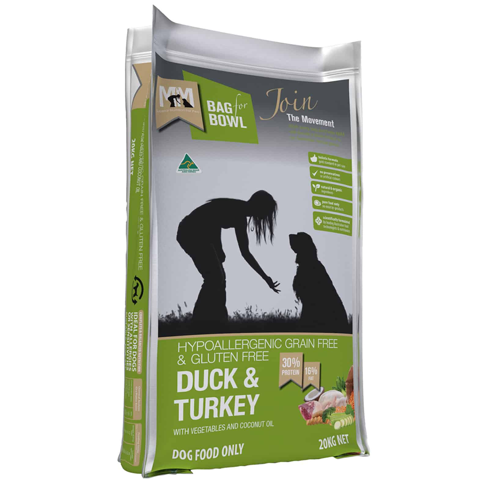Meals For Mutts Duck & Turkey Grain & Gluten Free Dry Dog Food
