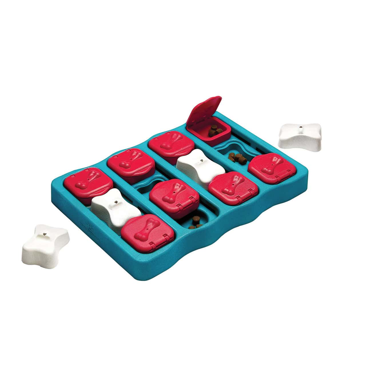 Nina Ottosson Dog Brick Interactive Treat Puzzle Dog Toy - Blue