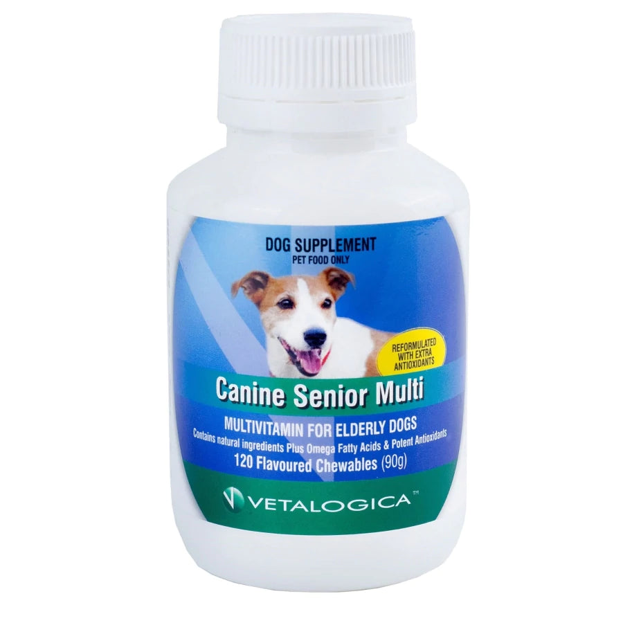 Vetalogica Canine Senior Multi For Dogs 120 Chews