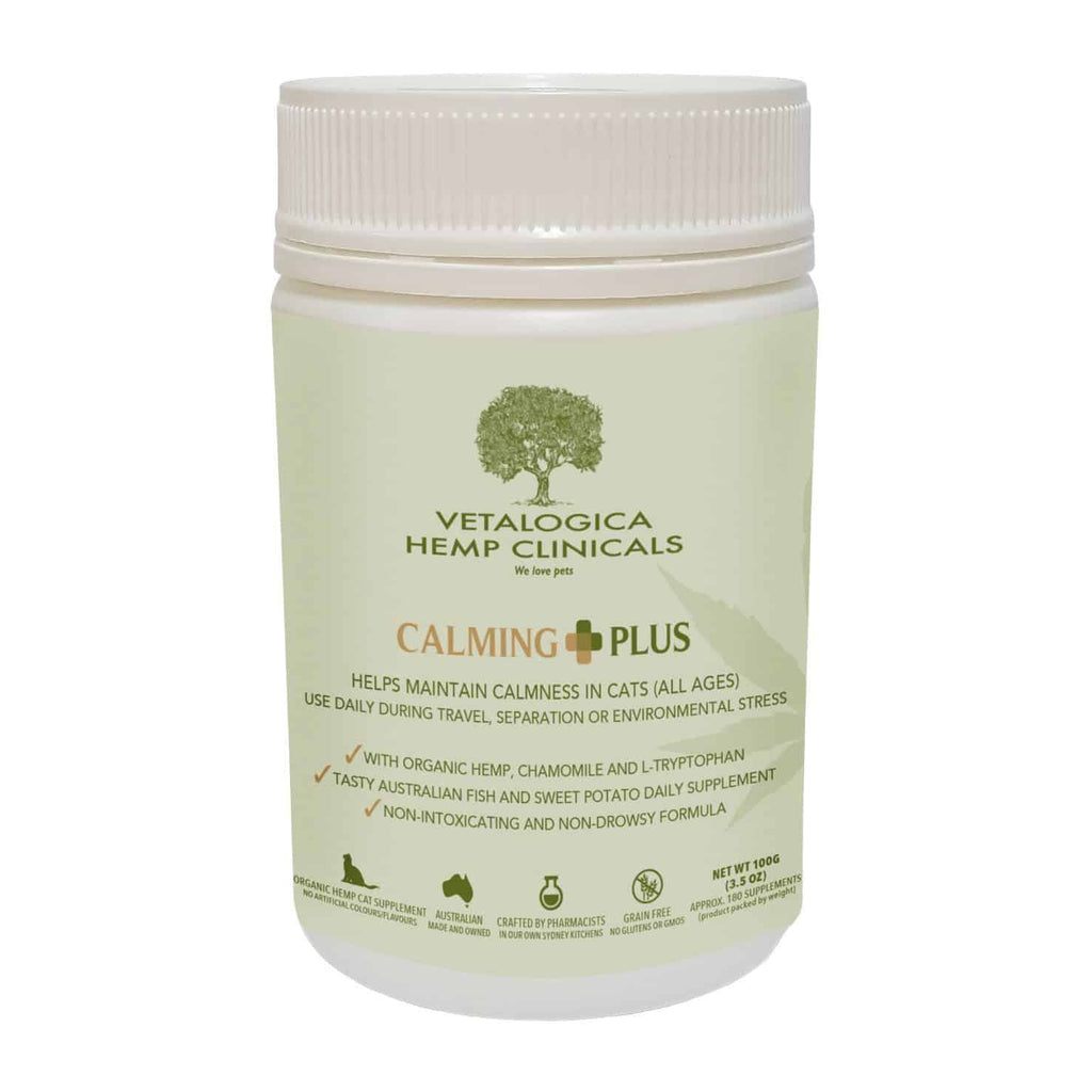 Vetalogica Hemp Clinicals Calming Plus Cat Supplements 100g