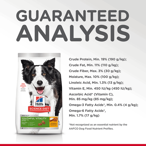 Hills Science Diet 7+ YoutHAul Vitality Dry Dog Food