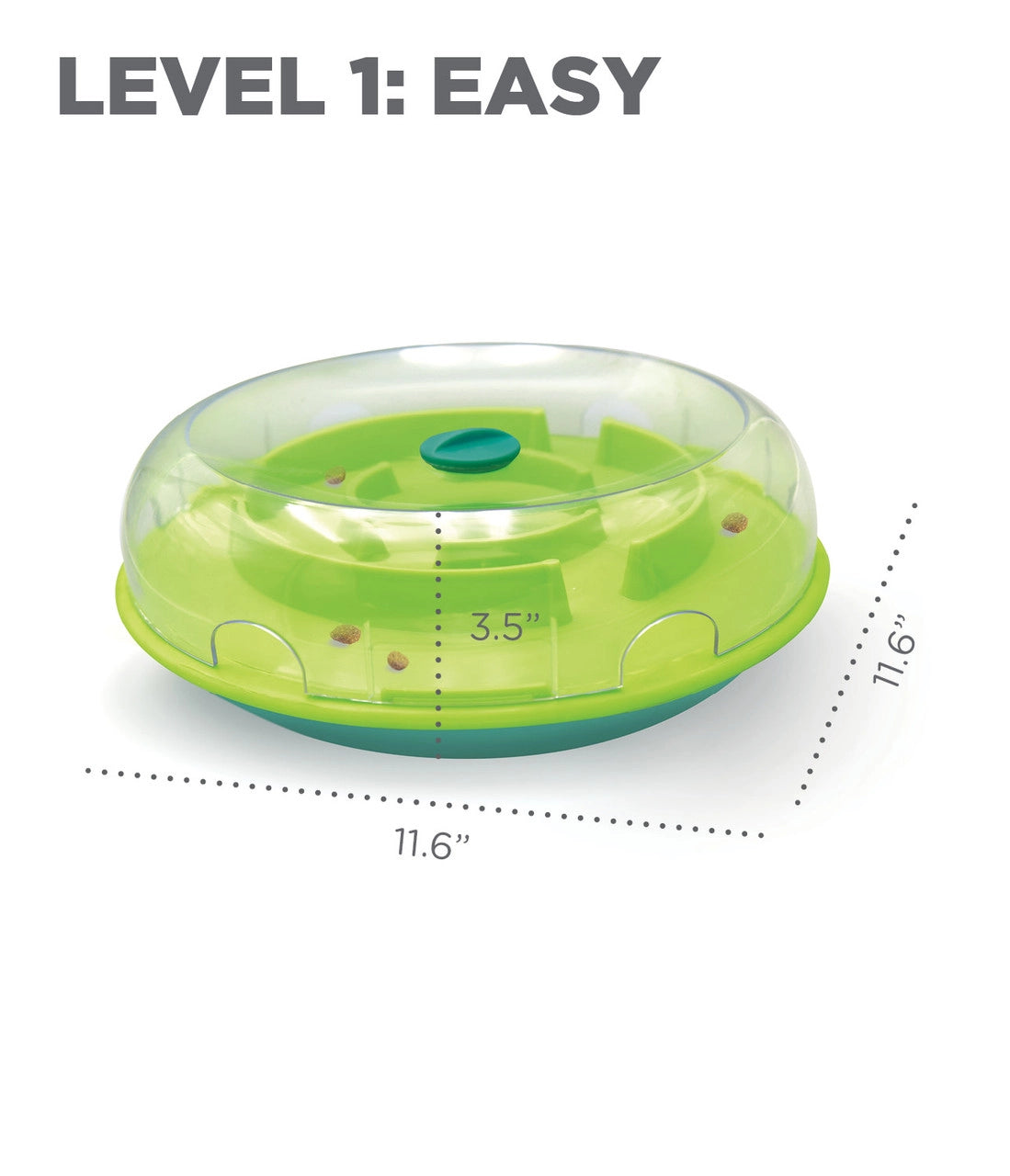 Outward Hound Wobble Bowl Feeder & Interactive Treat Puzzle Dog Toy