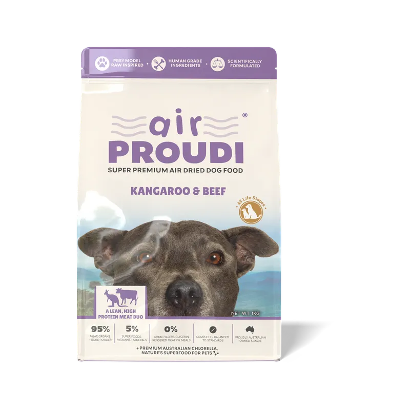 Proudi Premium Air-dried Kangaroo & Beef Dog Food